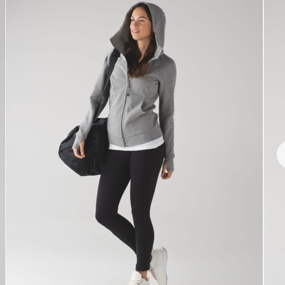 Lululemon Scuba IV Hoodie Jacket Full Zip Heavyweight Sweatshirt Grey Women’s - Picture 8 of 9